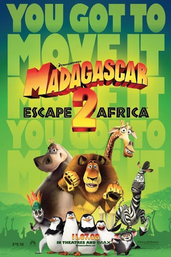 Madagascar 2 - Via dall'isola Poster